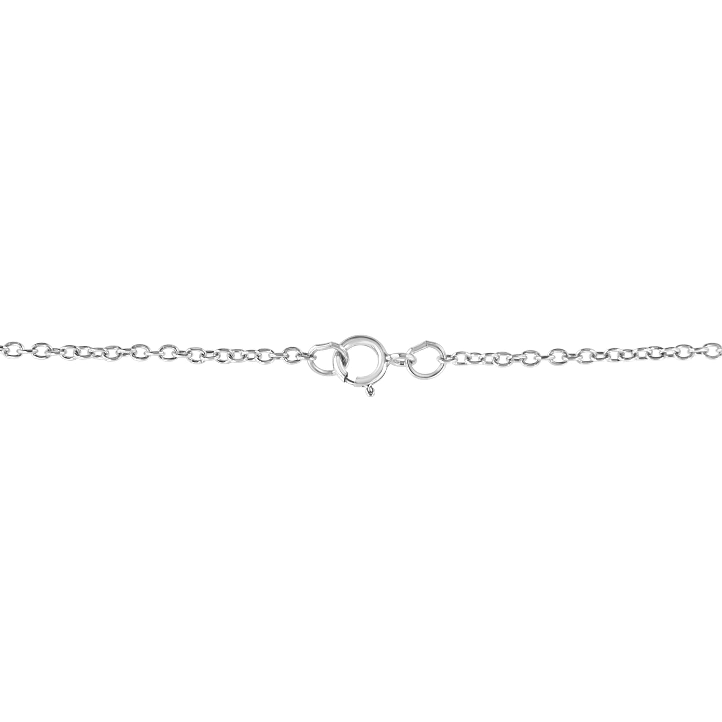 .925 Silver Diamond Zodiac Virgo Key Necklace
