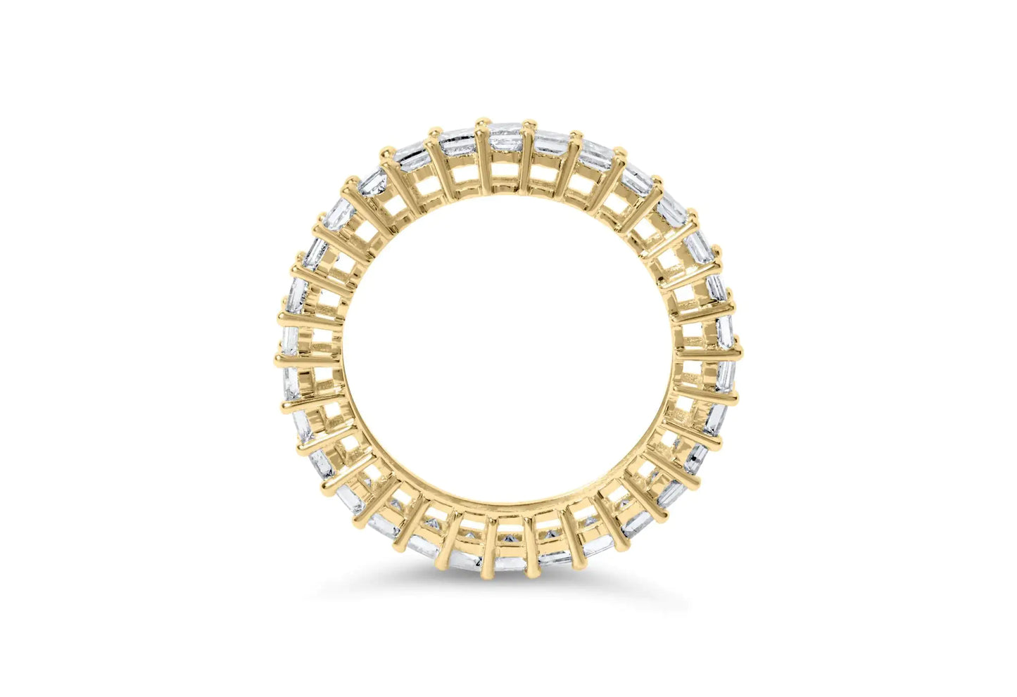 14K Yellow Gold Princess-Cut Diamond Eternity Ring