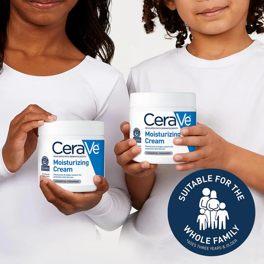 CeraVe Hydrating Cream | 24hr Face & Body Moisturizer | Oil-Free & Fragrance-Free