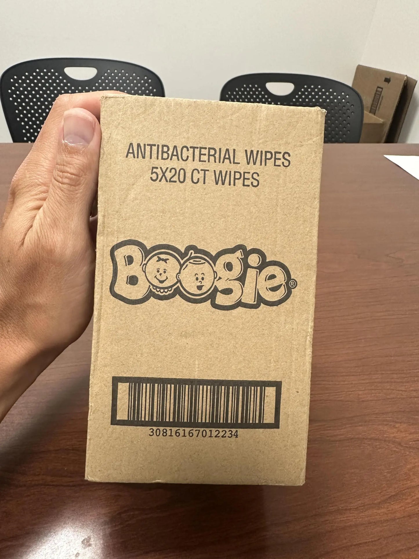 Boogie Hygienic Hand Wipes - Alcohol-Free, Aloe-Infused, 100 Pack