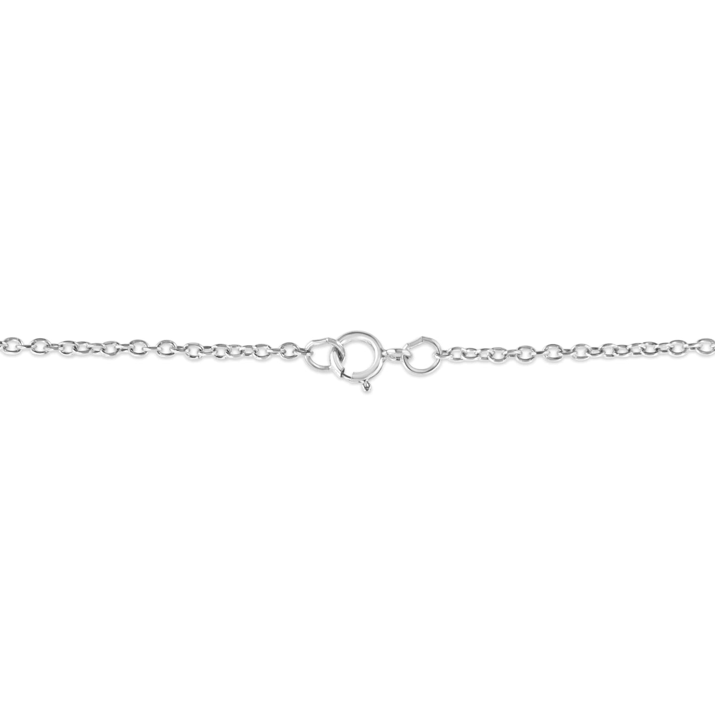 .925 Silver Diamond Zodiac Virgo Key Necklace