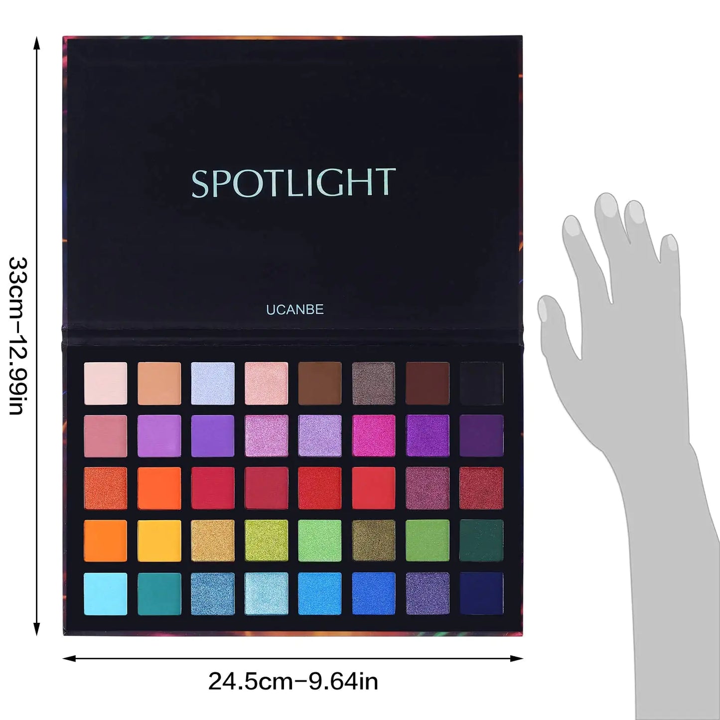 UCANBE 40-Color Pro Eyeshadow Palette