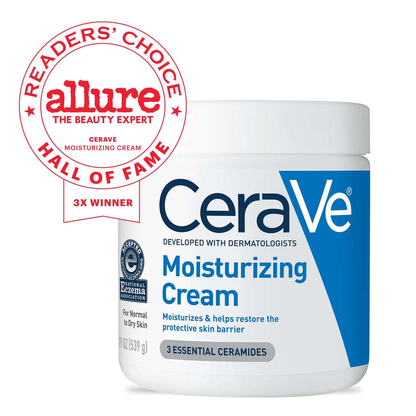 CeraVe Hydrating Cream | 24hr Face & Body Moisturizer | Oil-Free & Fragrance-Free