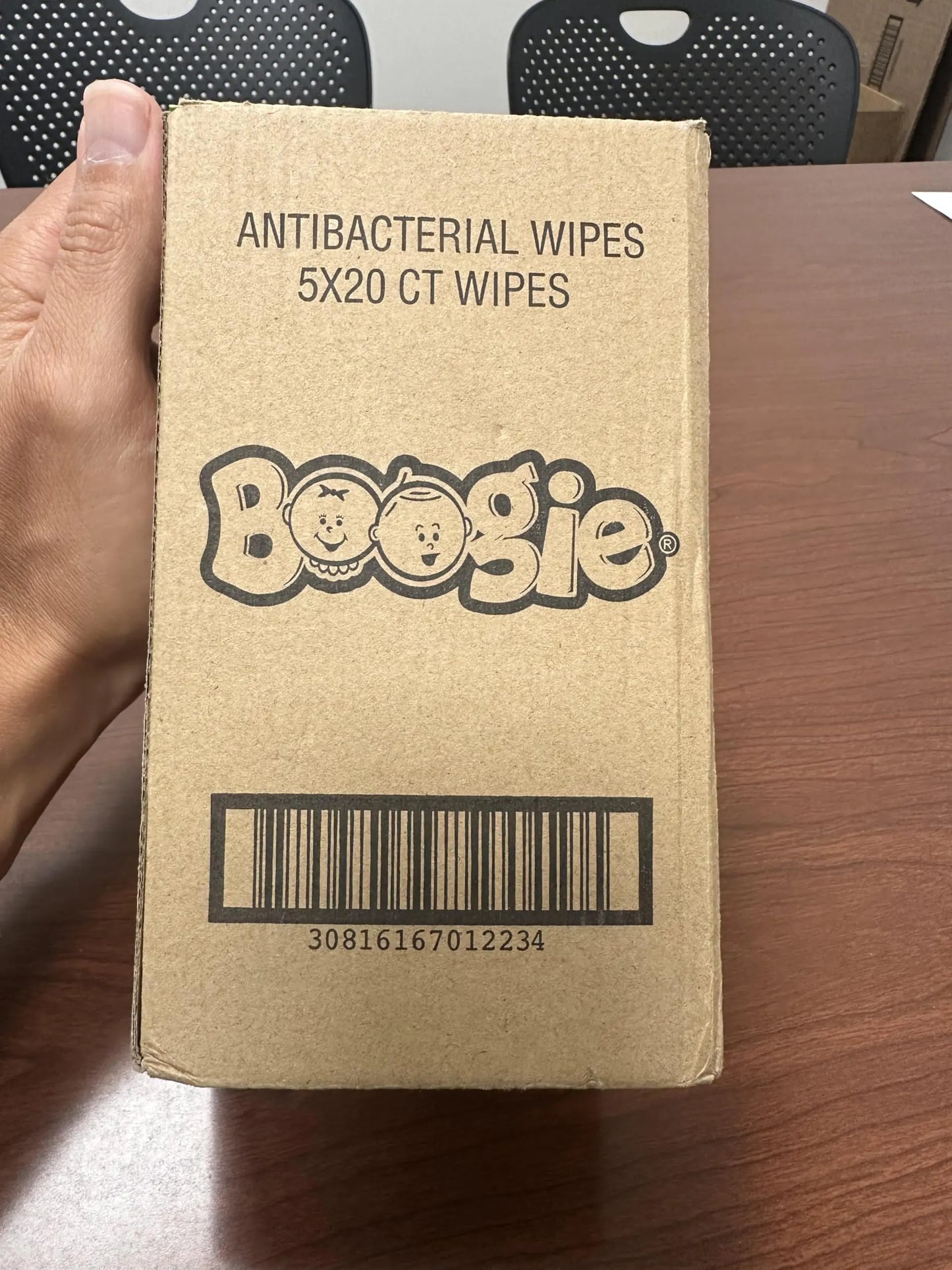 Boogie Hygienic Hand Wipes - Alcohol-Free, Aloe-Infused, 100 Pack