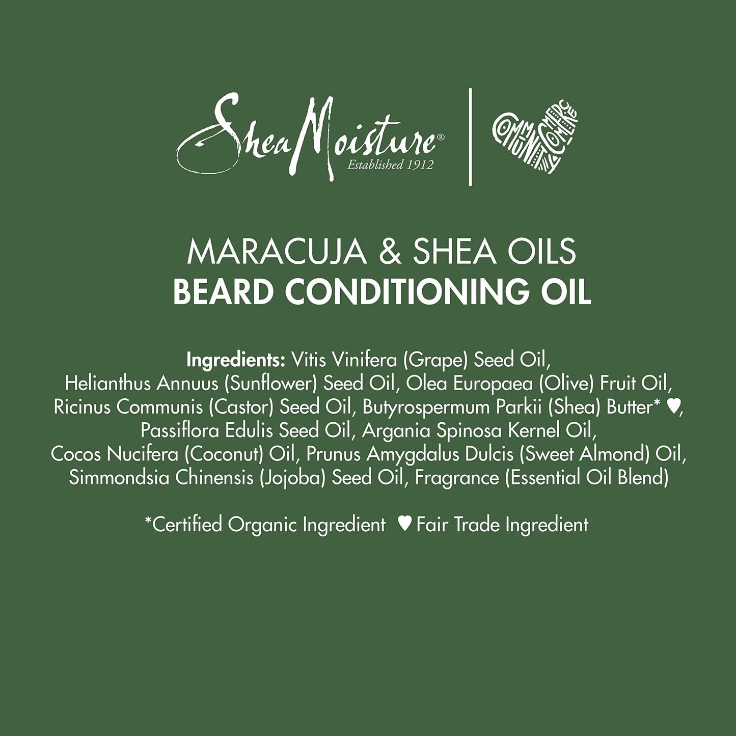 SheaMoisture Maracuja & Shea Beard Oil 3.2 oz