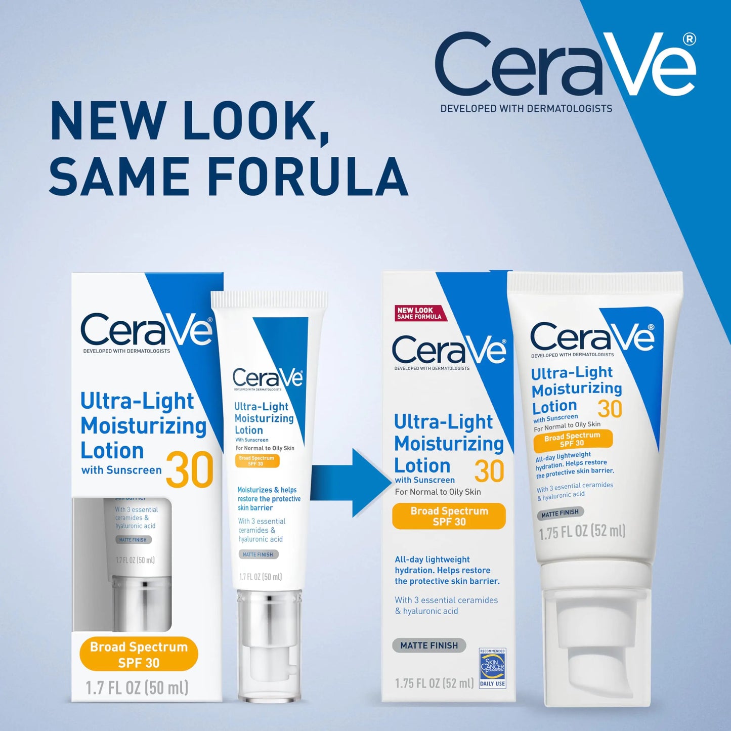 CeraVe SPF 30 Ultra-Light Face Lotion